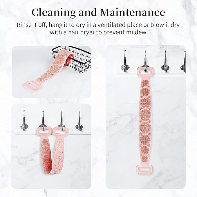 Bath scrubber belt