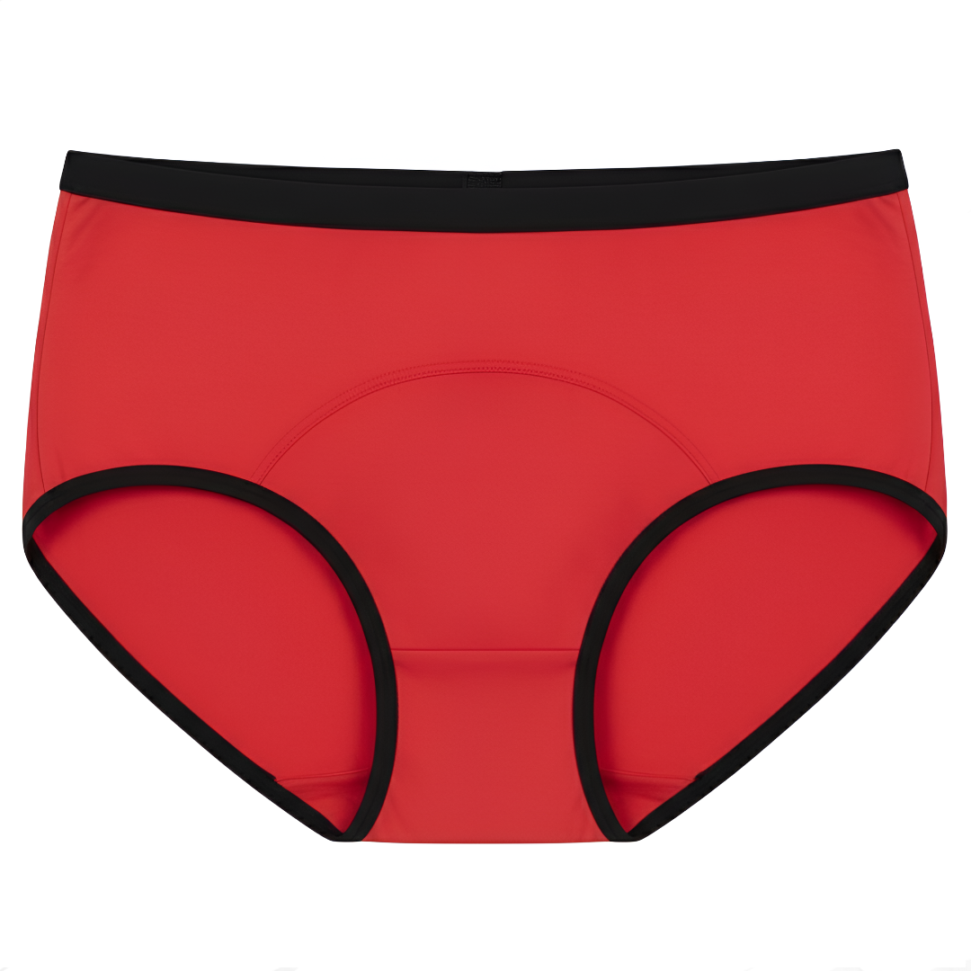 Women's Leakproof Period Panty – High Absorbency Menstrual Underwear (Red)