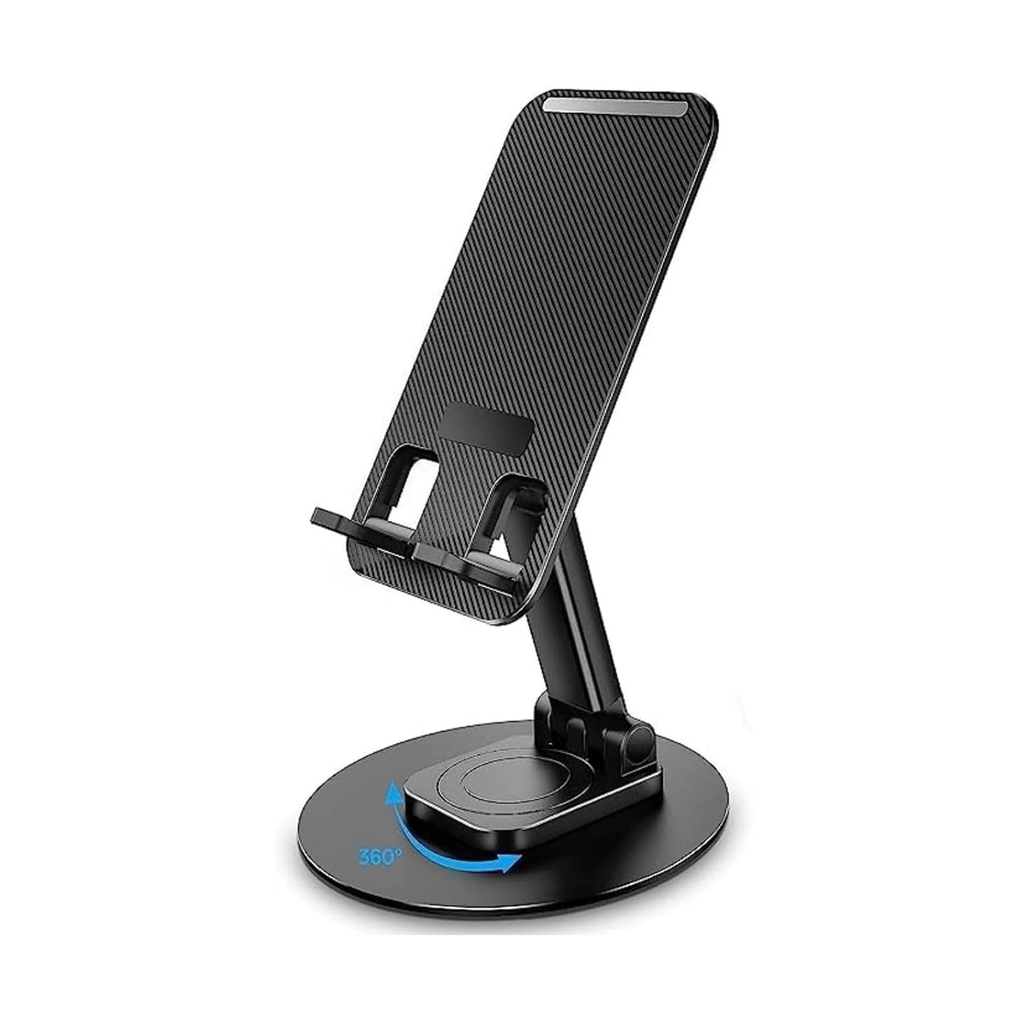 Universal Mobile Phone Holder for Car & Desk – 360° Rotating Aluminum Stand with Strong Suction Grip