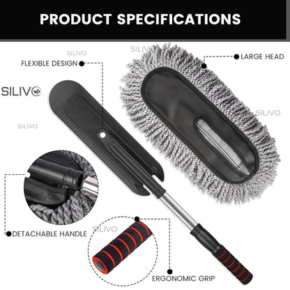 Microfiber Flexible Duster/Brush with Expandable Handle