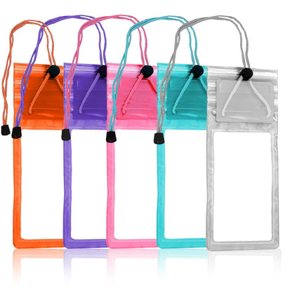Waterproof Mobile Phone Pouch Rain Cover (Pack of 5)