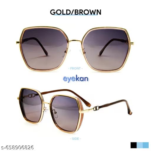 Blue UV Protected Lens Oversized Sunglasses