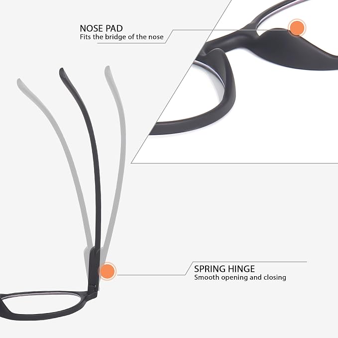 Round Computer Glasses For Eye Protection