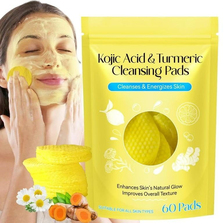 Turmeric and Kojic Acid Face Cleansing Pads