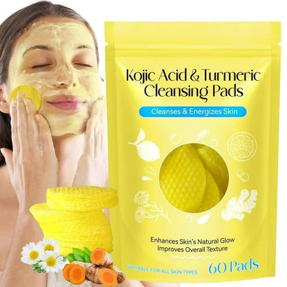 Turmeric and Kojic Acid Face Cleansing Pads