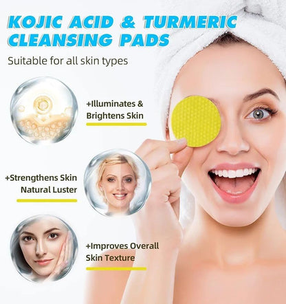 Turmeric and Kojic Acid Face Cleansing Pads