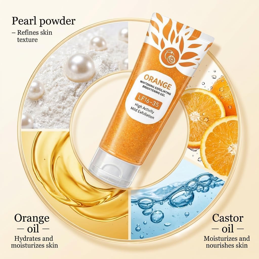 Vitamin C Orange Peel Exfoliating Gel for Face & Body