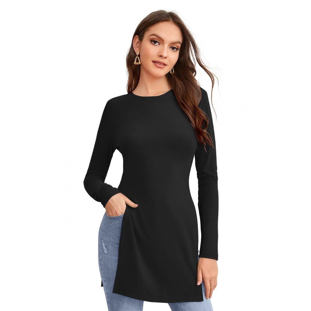 Bespoke Women's Western Wear Hosiery T Shirts (Black)