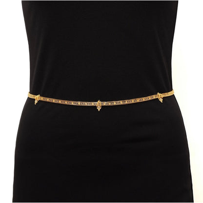 Generic Women's Gold Plated Kamarband Waist Belt For Women//Girls Adjustable Chain
