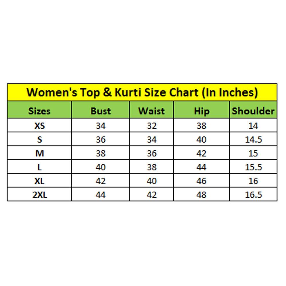 Refined Women's Georgette Embroidery 3-4th Sleeve V-Neck Kurti (Purple)