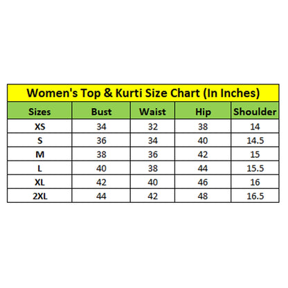 Refined Women's Georgette Embroidery 3-4th Sleeve V-Neck Kurti (Purple)