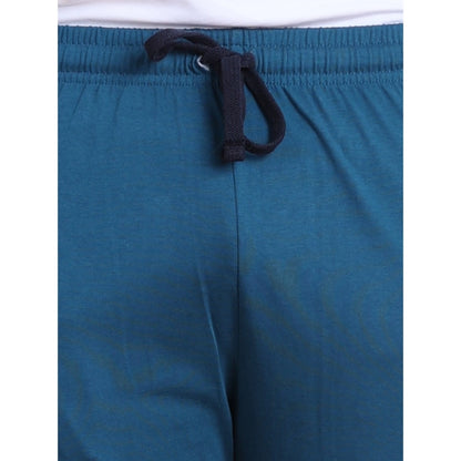 Generic Men's Casual Cotton Striped Full Length Track Pant (Blue)