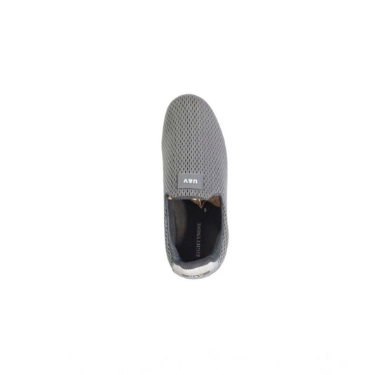 Generic Men's Casual Synthetic Leather Pull On Shoes (Grey)