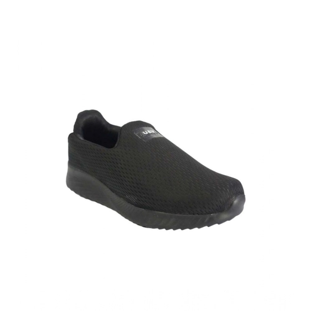 Generic Men's Casual Synthetic Leather Pull On Shoes (Black)