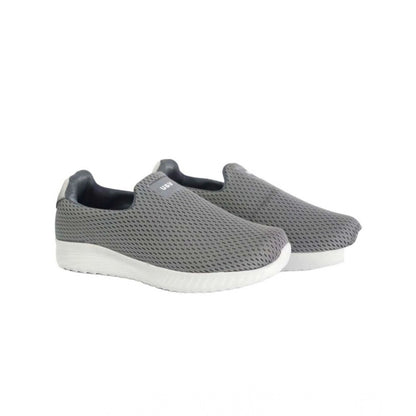 Generic Men's Casual Synthetic Leather Pull On Shoes (Grey)