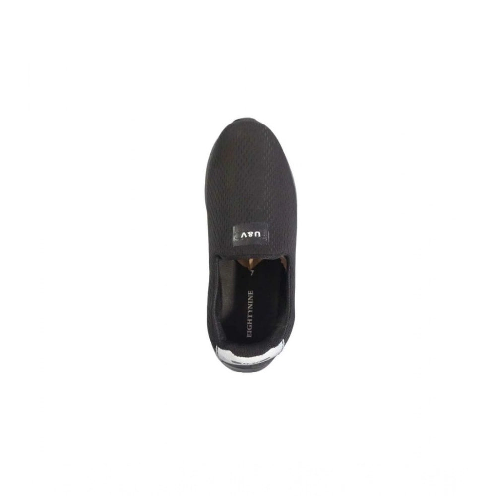 Generic Men's Casual Synthetic Leather Pull On Shoes (Black)