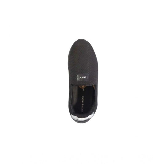 Generic Men's Casual Synthetic Leather Pull On Shoes (Black)