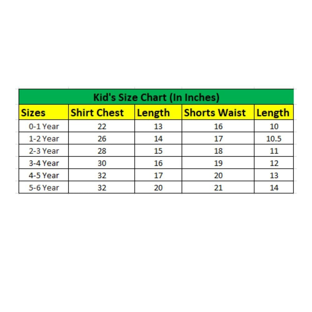 Generic Boy's Twill Cotton Printed Short Sleeve Shirt And Shorts Set (Blue)