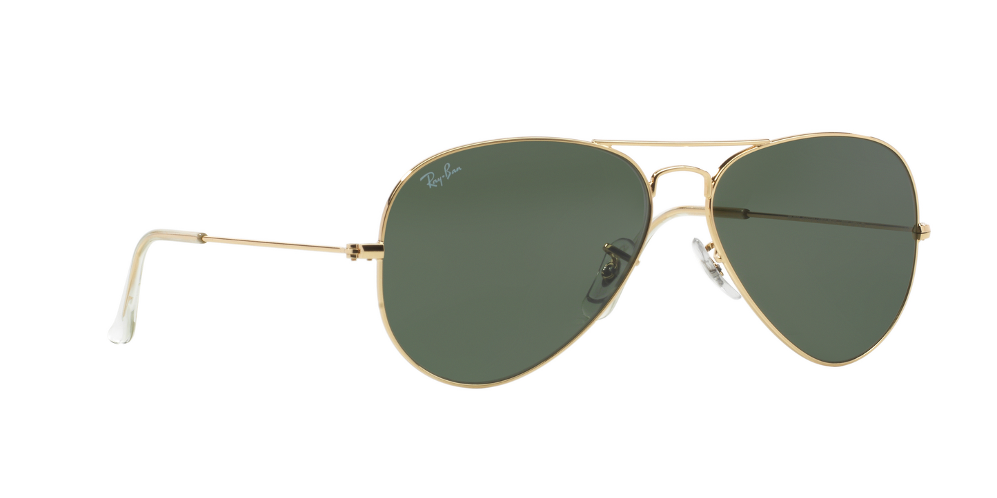 Ray-Ban Classic Polarized Aviator (Gold G-15 Green)